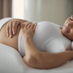 Pregnant woman receiving a relaxing prenatal massage
